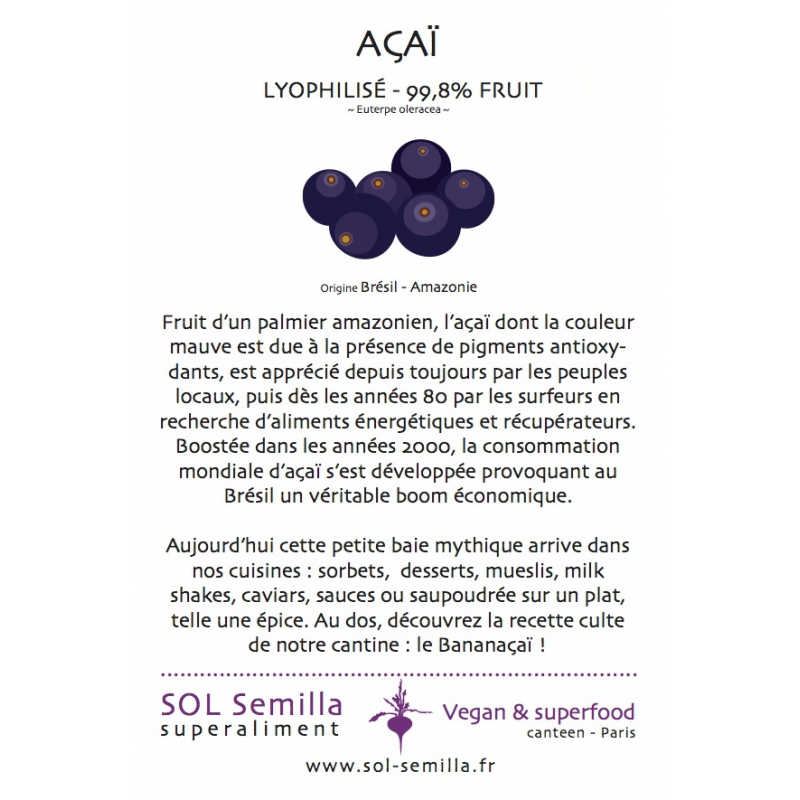 acheter açai 